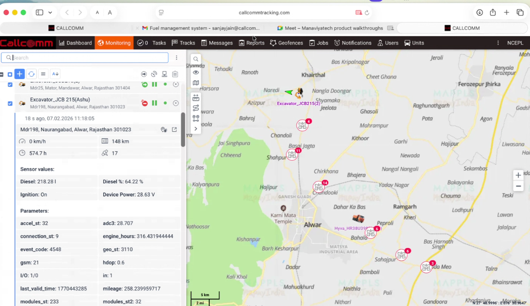 Get a complete overview of your fleet through an intuitive dashboard that displays live vehicle locations, performance metrics, fuel insights, and actionable reports