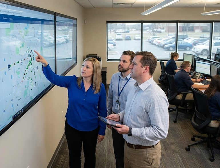 Real-Time Vehicle Tracking Across Departments